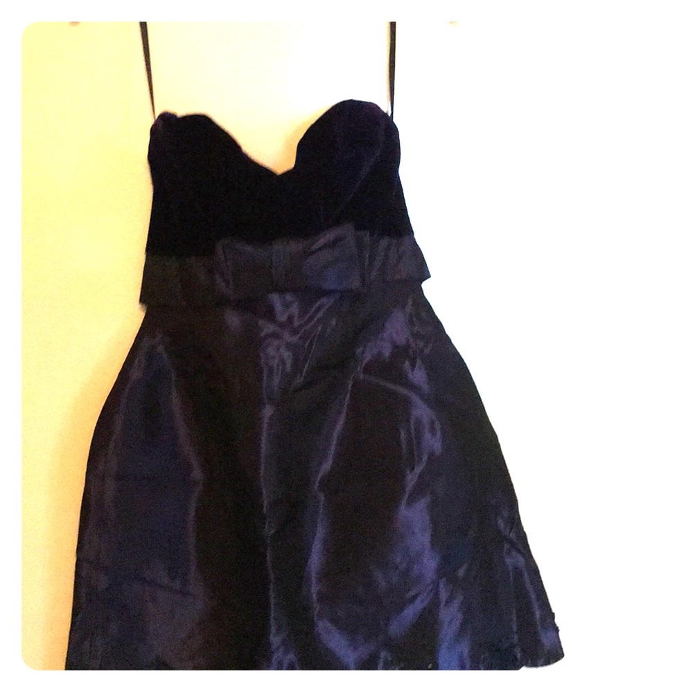Oleg Cassini Black Tie strapless dress.